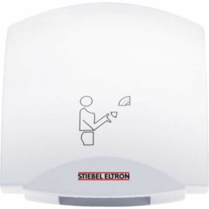 Stiebel Eltron Galaxy M2 Galaxy Line 208/240 Volt 95 CFM Electric Hand Dryer with Infrared Proximity Sensor and Durable Metal Housing Gloss White