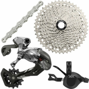 SunRace 11 Speed Drivetrain MTB Groupset - Medium Cage - Black