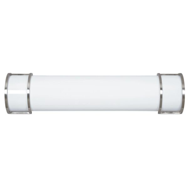 Sunset Lighting F9889 2 Light Fluorescent Energy Star and CA Title 24 Compliant Bath Bar Bathroom Fixture Bright Satin Nickel Indoor Lighting Bathroom