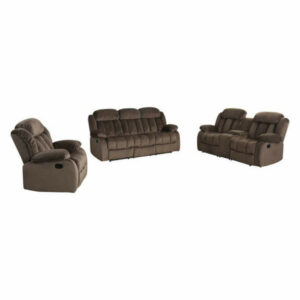 Sunset Trading Teddy Bear 3 Piece Reclining Living Room Set