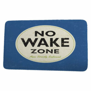 Surf, Sand, & Sea Nap Zone Word Print Bath Mat, Blue, 21"x34"