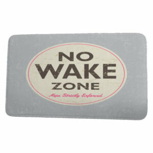 Surf, Sand, & Sea Nap Zone Word Print Bath Mat, Gray, 17"x24"