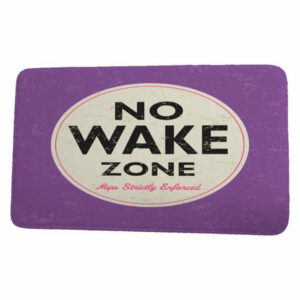 Surf, Sand, & Sea Nap Zone Word Print Bath Mat, Purple, 21"x34"