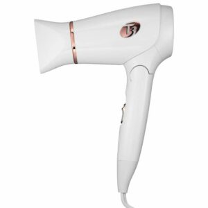 T3 Featherweight Compact Folding Hair Dryer with Dual Voltage White