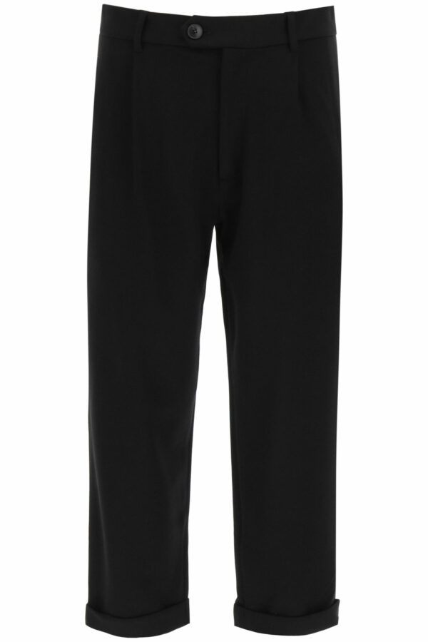 THE SILTED COMPANY DAVE MILAN CARROT FIT TROUSERS M Black