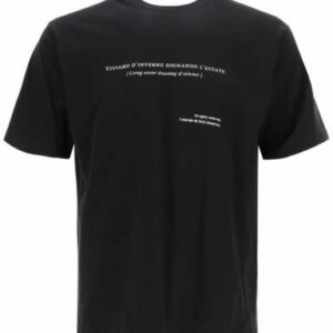 THE SILTED COMPANY ESTATE PRINTED T-SHIRT L Black Cotton