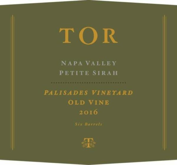 TOR 2016 Palisades Vineyard Petite Sirah - Red Wine