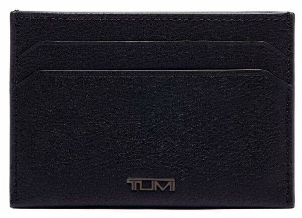 TUMI Nassau Black Textured Slim Card Case