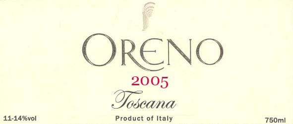 Tenuta Sette Ponti 2005 Oreno - Bordeaux Blends Red Wine