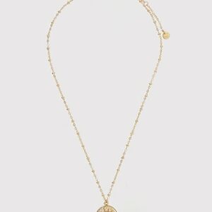 Tess + Tricia Cross Charm Necklace Women's Gold