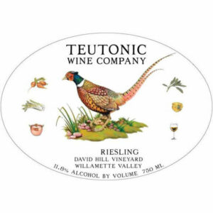 Teutonic 2016 David Hill Vineyard Riesling - White Wine