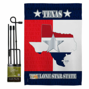 Texas Lone Star State Americana States Garden Flag Set