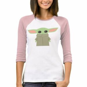 The Child Star Wars: The Mandalorian Smiling Pastel Artwork Raglan T-Shirt for Women Customized Official shopDisney