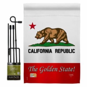 The Golden State Americana States Garden Flag Set