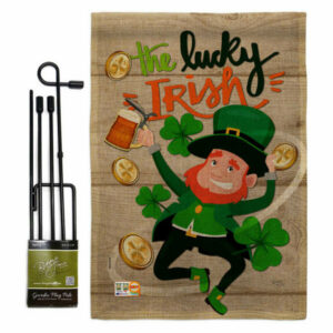 The Lucky Irish Spring St Patrick Garden Flag Set