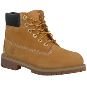 Timberland Boys "Timberland 6" Premium Waterproof Boots - Boys' Preschool" Orange-Wheat/Brown Size 02.5