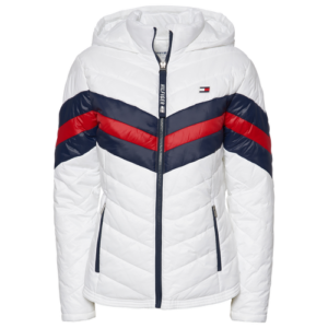 Tommy Hilfiger Womens Tommy Hilfiger Puffer Jacket - Womens White/White Size L