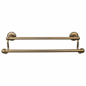 Top Knobs ED7D Edwardian Bath 18 Inch Double Towel Bar Plain, Bronze