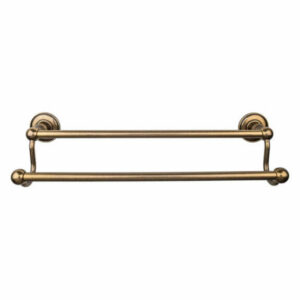 Top Knobs ED9D Edwardian Bath 24 Inch Double Towel Bar Plain, Bronze