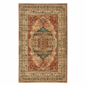 Traditional Floral Medallion Indoor Living Room Area Rug, 7'10"x10', A