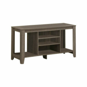 Traditional Modern Style Dark Taupe 48 TV Console Living Room Furnit