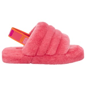 UGG Girls UGG Fluff Yeah Slide - Girls' Grade School Shoes Strawberry Sorbet/Strawberry Sorbet Size 04.0