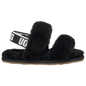 UGG Girls UGG Oh Yeah Slide - Girls' Toddler Shoes Black/Black Size 09.0