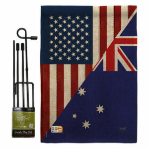 US Australia Friendship Flags of the World US Friendship Garden Flag S