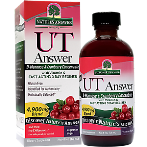 UT Answer - D-Mannose & Cranberry Concentrate with Vitamin C - 4,900 MG Blend Per Serving (4 fl oz)