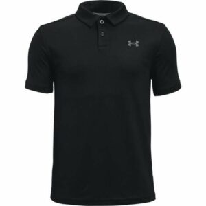 Under Armour Boys' Performance Golf Polo Shirt Black, X-Small - Boy's Athletic Tops at Academy Sports