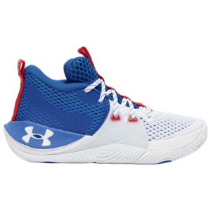 Under Armour Boys Under Armour Embiid One - Boys' Grade School Basketball Shoes Blue/White/White Size 04.5