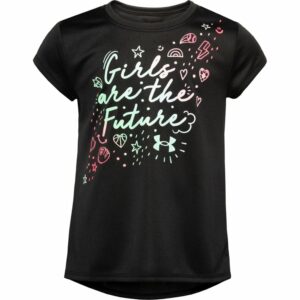 Under Armour Girls' Are The Future Short Sleeve T-Shirt Black, 5 Youth - Girl's Athletic Tops at Academy Sports