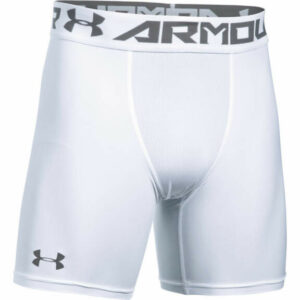 Under Armour HeatGear Armour 2.0 Comp Shorts - XL - White - Graphite