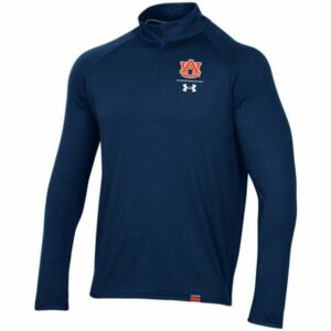 Under Armour Men's Auburn University Lightweight 1/4-Zip Top Navy Blue, 3X-Large - NCAA Men's Tops at Academy Sports