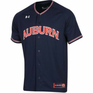 Under Armour Men's Auburn University Replica Baseball Jersey Navy Blue, Large - NCAA Men's Tops at Academy Sports