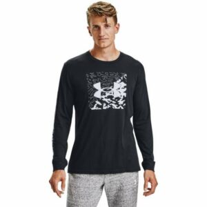 Under Armour Men's Camo Box Logo Long Sleeve T-Shirt Black, Large - Men's Athletic Performance Tops at Academy Sports