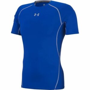 Under Armour Men's HeatGear Armour Short Sleeve T-Shirt Royal/Steel, 3X-Large - Men's Athletic Performance Tops at Academy Sports