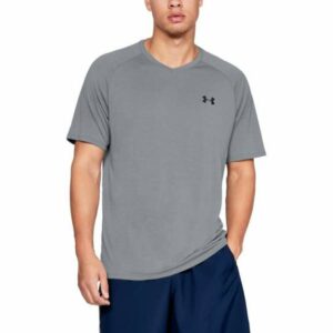 Under Armour Men's Tech V-neck T-Shirt Steel, 3X-Large - Men's Athletic Performance Tops at Academy Sports