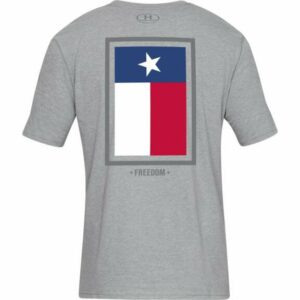 Under Armour Men's Texas Freedom Flag T-Shirt Steel Light Heather, 2X-Large - Men's Outdoor Graphic Tees at Academy Sports