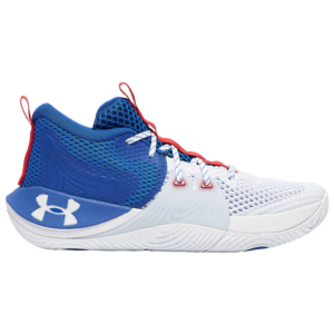 Under Armour Mens Under Armour Embiid One - Mens Basketball Shoes White/Royal/White Size 12.0