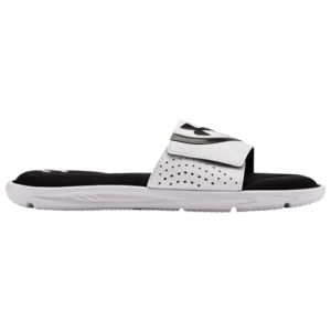 Under Armour Mens Under Armour Ignite VI Slide - Mens Shoes White/Black/Black Size 11.0