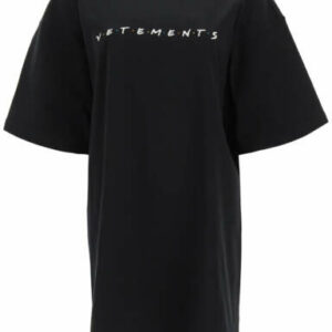 VETEMENTS FRIENDLY LOGO T-SHIRT S Black Cotton