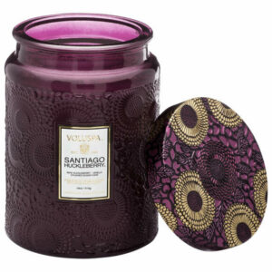 VOLUSPA Santiago Huckleberry Glass Jar Candle 16 oz/453 g