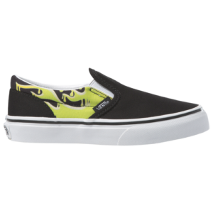 Vans Boys Vans Classic Slip On - Boys' Preschool Shoes Black/Green Slime Size 02.5