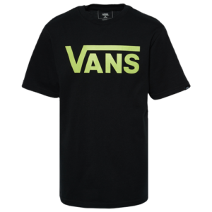 Vans Boys Vans Classic T-Shirt - Boys' Grade School Black/Sharp Green Size S