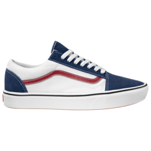 Vans Boys Vans Comfycush Old Skool - Boys' Grade School Shoes White/Dress Blue Size 04.5