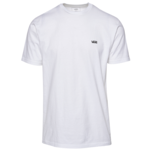 Vans Mens Vans Left Chest Logo T-Shirt - Mens White/Black Size XL