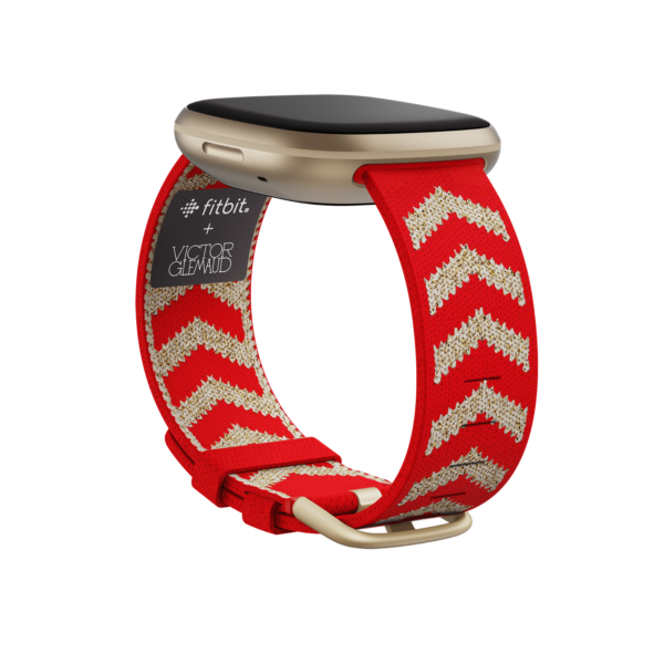 Victor Glemaud for Sense & Versa 3 Knit Band (Chevron Red/Gold) - Small