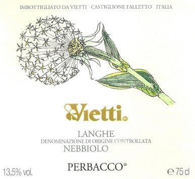 Vietti 2017 Perbacco Nebbiolo delle Langhe - Red Wine