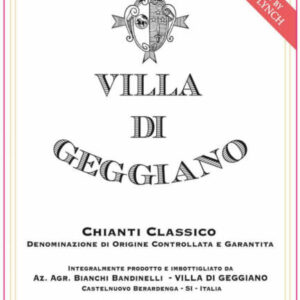 Villa di Geggiano 2016 Chianti Classico - Sangiovese Red Wine